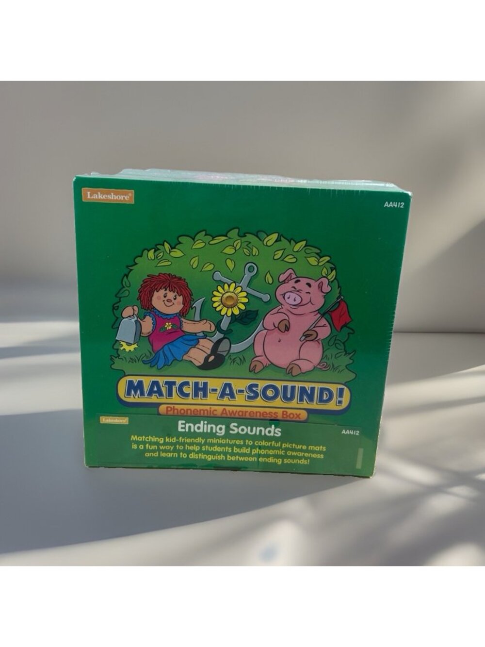 Lakeshore Match‑A‑Sound AA412 Ending Sounds Miniatures Set -phonemic New Sealed